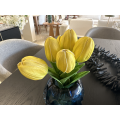 BRILLIANCE RAMALHETE TULIPA TOQUE REAL AMARELO - ALT 34 CM